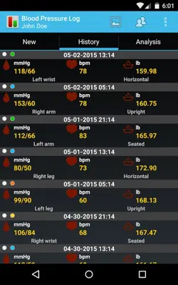 BP Log android App screenshot 12